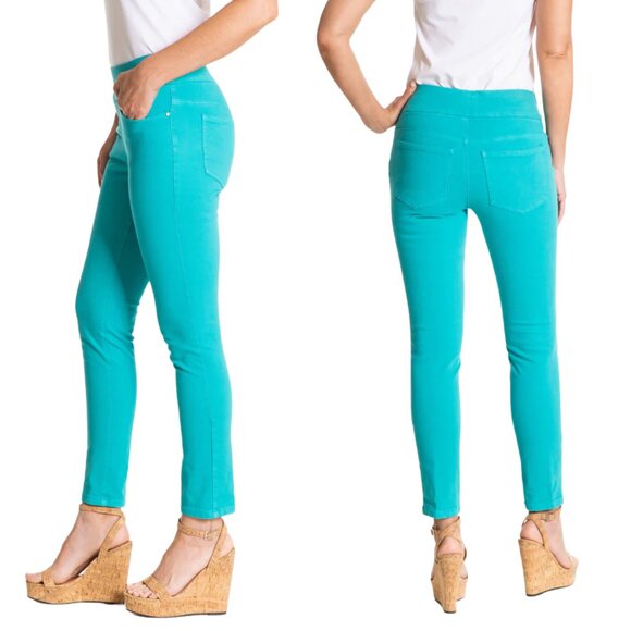American Eagle Skinny Stretch Jeans - Women's Size 10, Turquoise - Picture 1 of 16